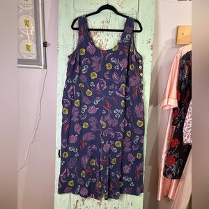 Women’s ModCloth veggie print jumpsuit